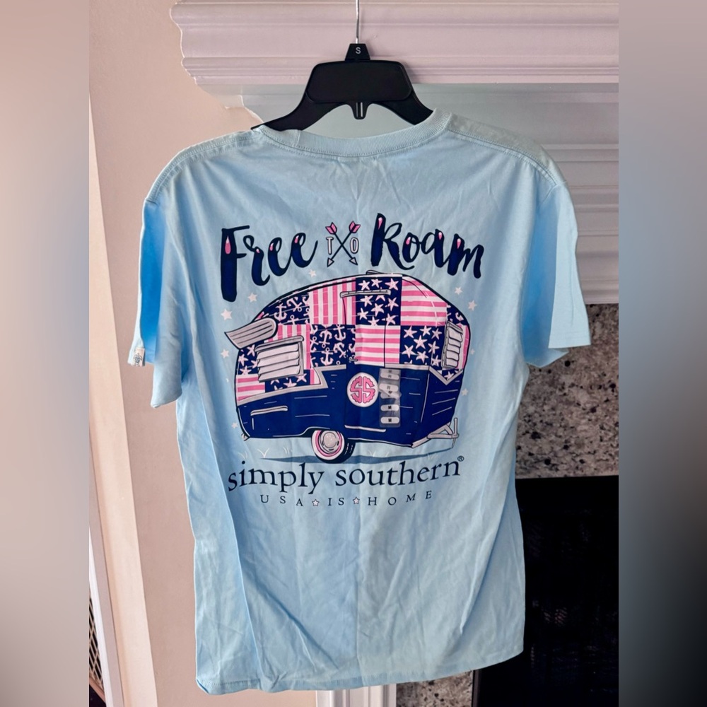 Simply southern RV, camping, free T-shirt new with tag medium